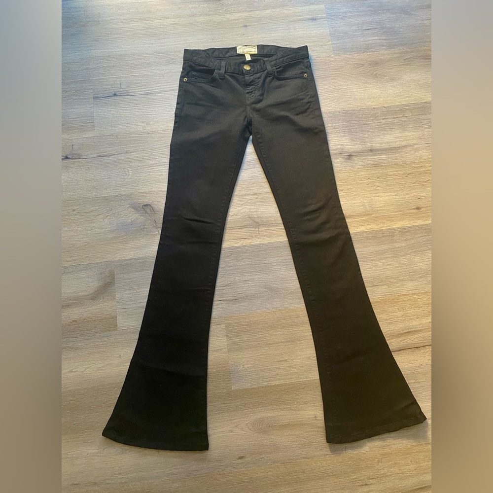 Current Elliot Flare Black Jeans